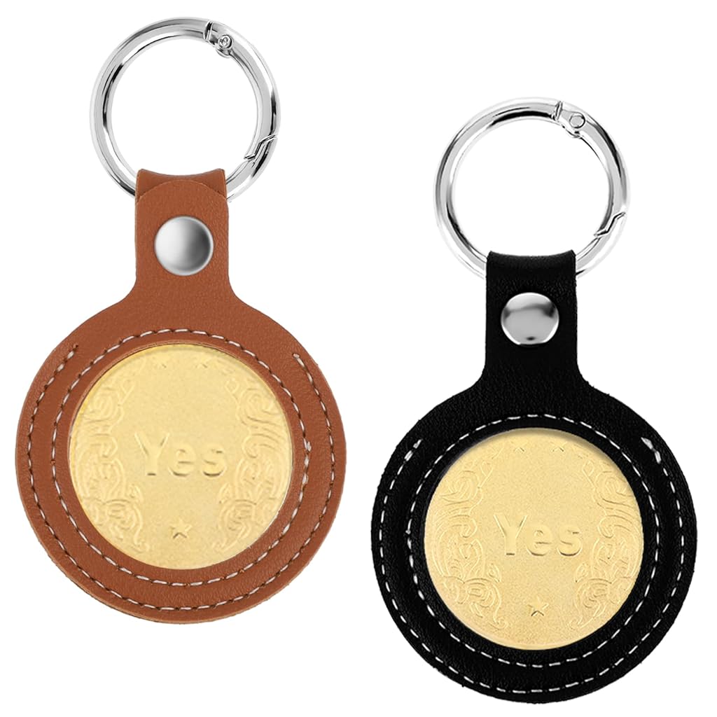 PALAY 2Pcs Coin Holder Keyring 40mm Dia PU Token Coin Holder Keyring Creative Token Currency Collectiable Luck Coin Holder Keyring Couple Gift Keyring Key Organizer PALAY 2Pcs Coin Holder Keyring 40mm Dia PU Token Coin Holder Keyring Creative Token Currency Collectiable Luck Coin Holder Keyring Couple Gift Keyring Key Organizer